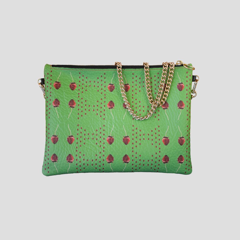 Pochette Fragola verde testurizzata - immagine 2